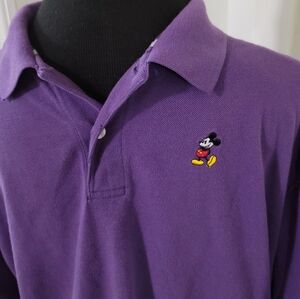 Disney Parks Mickey Mouse Purple Polo Size XL